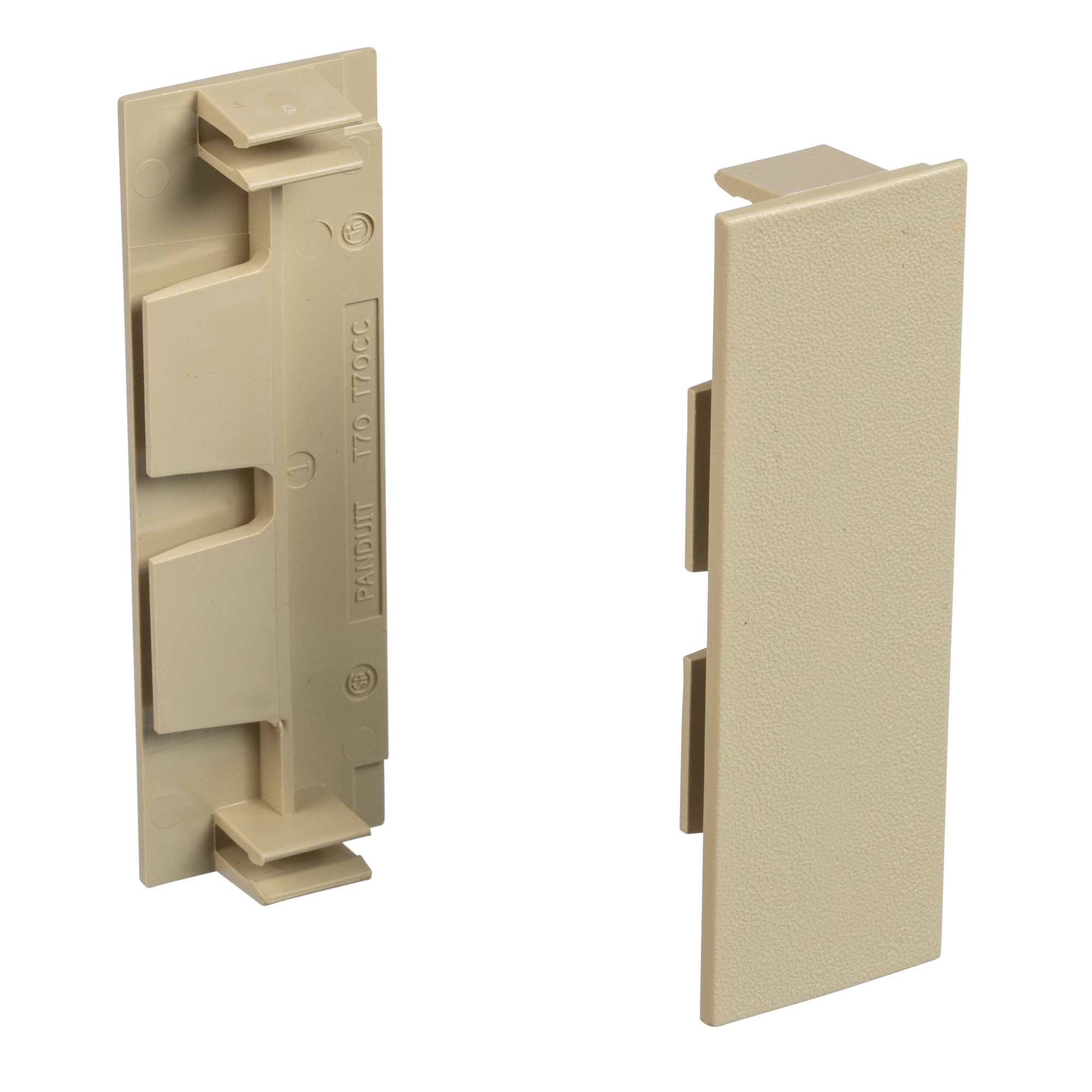Surface Raceway, T-70 Cover Coupler, Electric Ivory