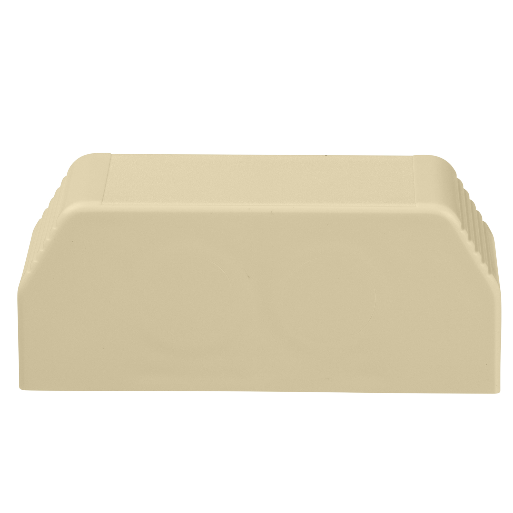 T70ECEI Pan-Way T-70 Power Rated Faceplate End Cap Fitting, For Use With T-70 Surface Raceway System, PVC, Electric Ivory