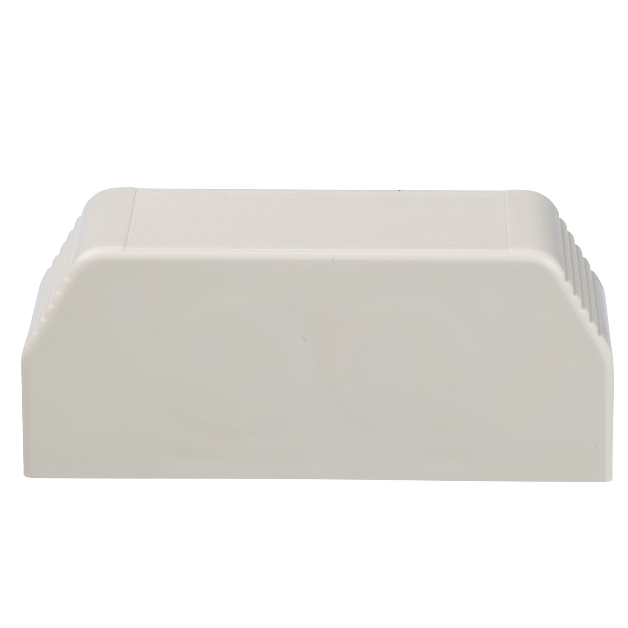 T70ECIW Pan-Way T-70 Power Rated Faceplate End Cap Fitting, For Use With T-70 Surface Raceway System, PVC, Off-White
