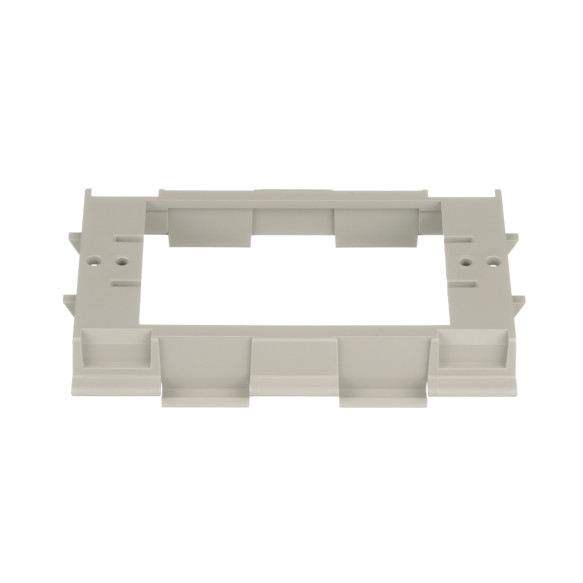 T70DB-X Pan-Way Faceplate Device Bracket, For Use With T-70, TG-70 and Twin-70 Raceway System, Threaded/Snap-On Mounting, PVC, Gray