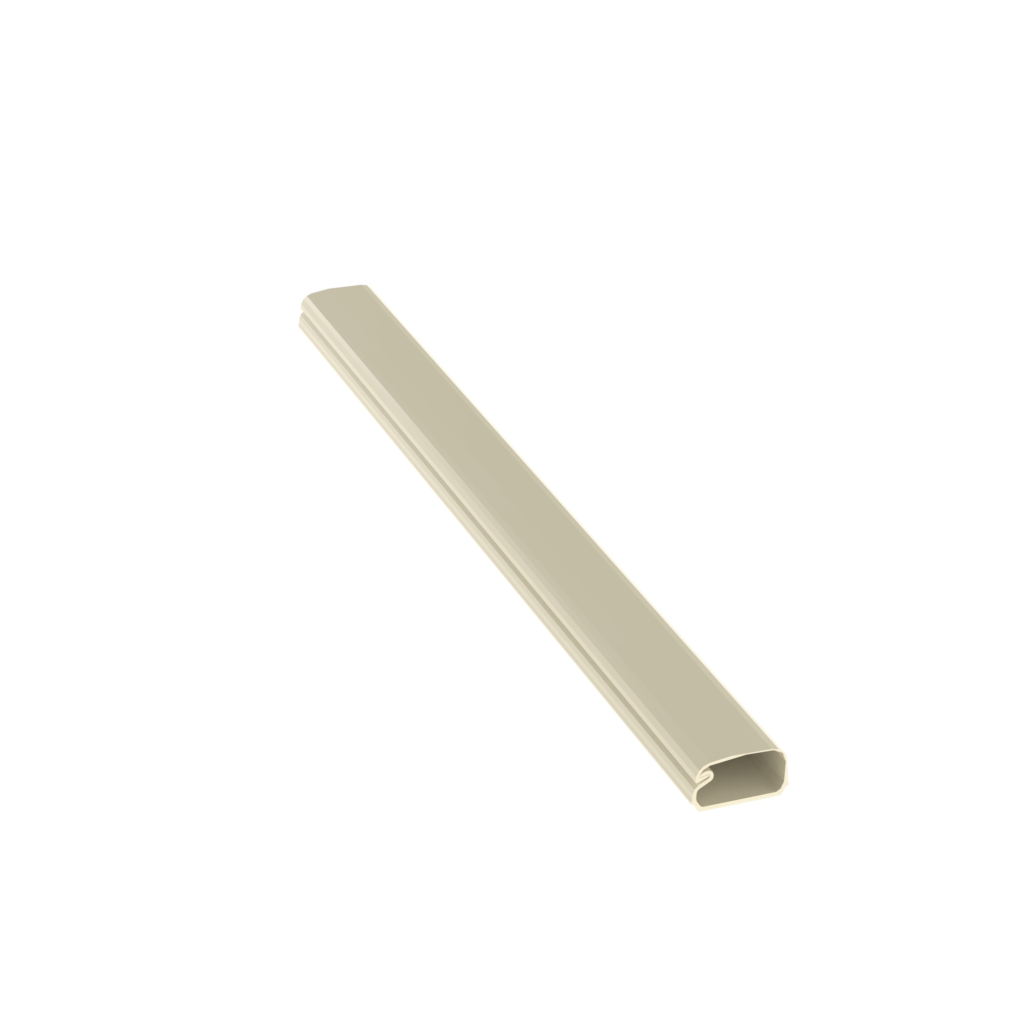 Surface Raceway, LD5 Low Volt. Single Chnl., 8 ft, Elec Ivory