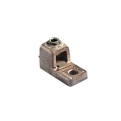 HL21-1-5 Pan-Lug 1-Barrel Mechanical Connector Lug, 2/0 to 4/0 AWG Stranded Copper Conductor, 3/8 in Stud, 1 Bolt Holes, Copper