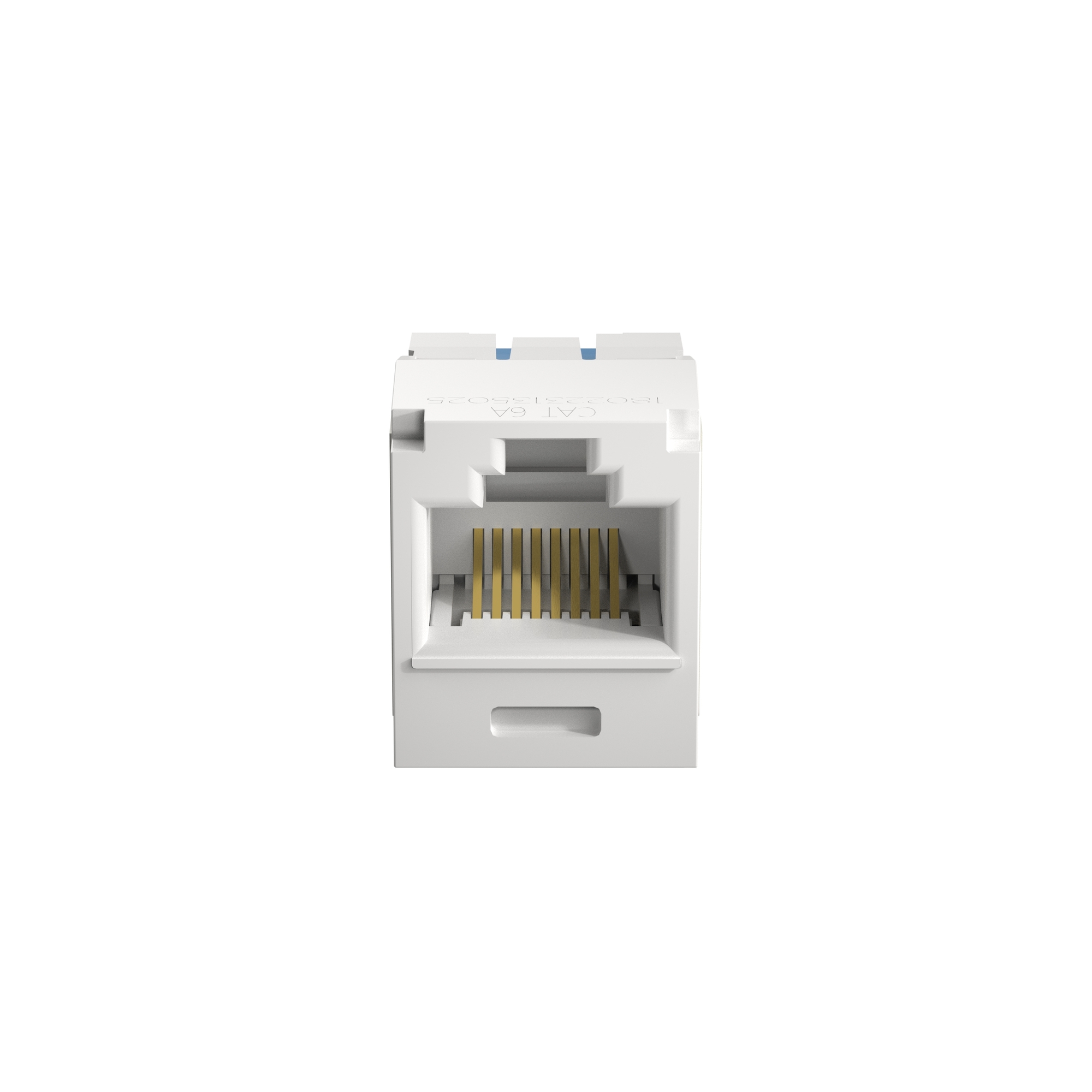 Mini-Com UTP RJ45 Cat 6A TG Jack Module, White
