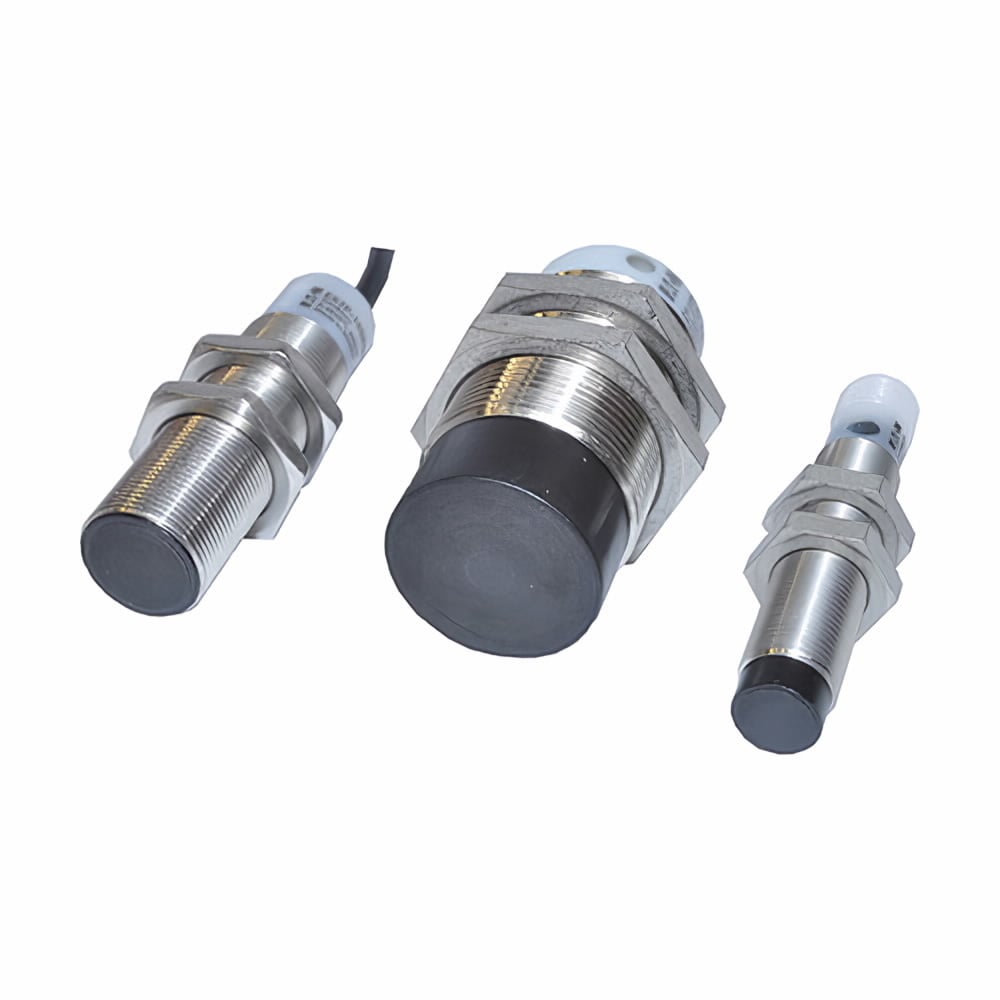 E57FAL18T111SD E57 Small Diameter Shielded Straight Tubular Proximity Sensor, Inductive, PNP Open Collector Output, NO Contact, 10 to 30 V DC, 1000 Hz Switching Speed