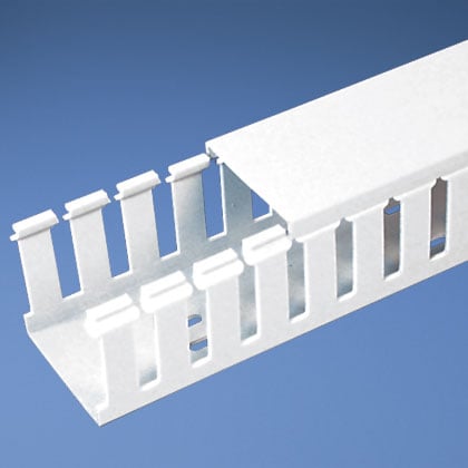 G.75X.75WH6 Panduct Type G Base Wiring Duct, 0.31 in Wide Slot Slot, 0.92 in W x 0.82 in D, PVC