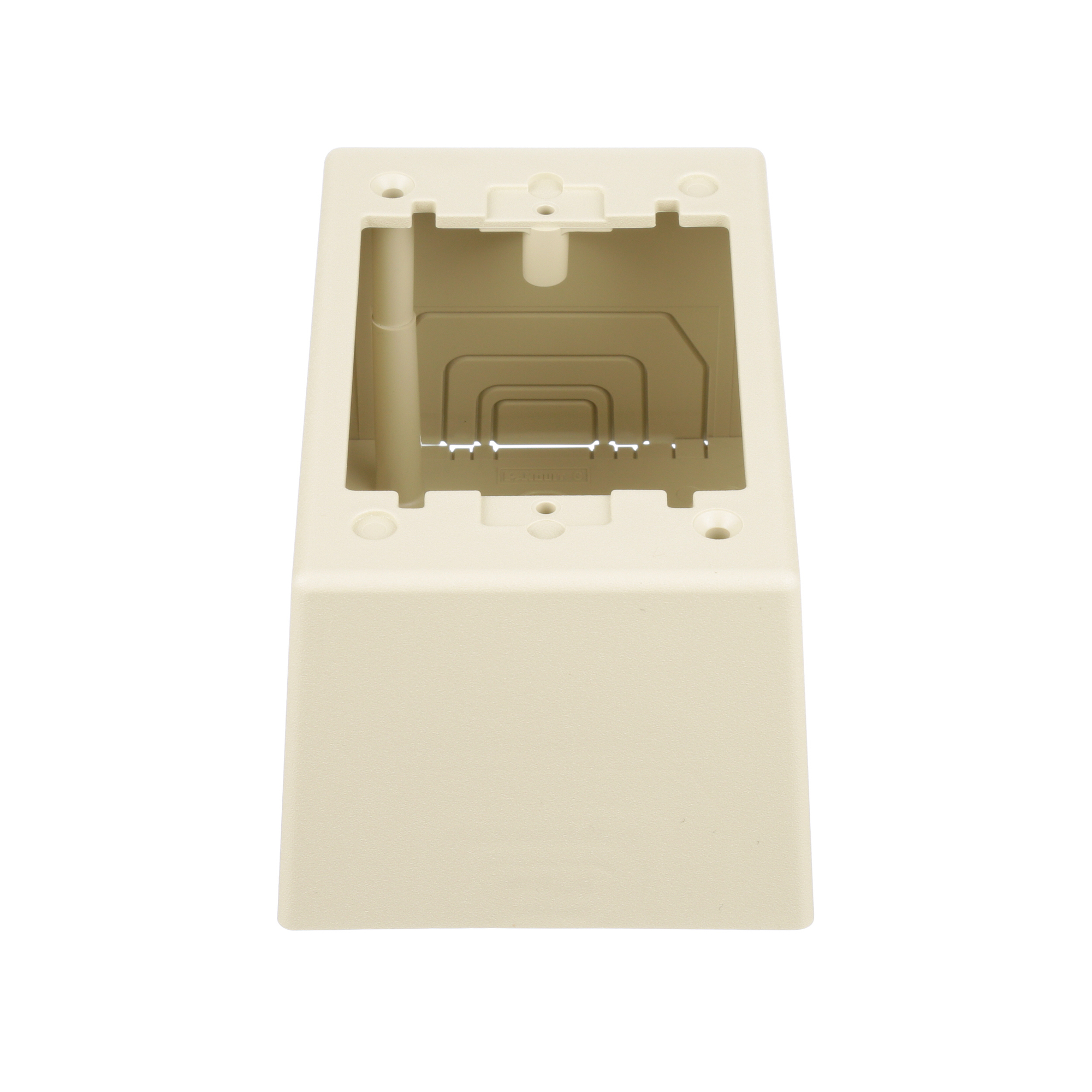 Surface Raceway, Pwr Rated Junct. Box, S/G 2-pc, Deep, Elec Ivory