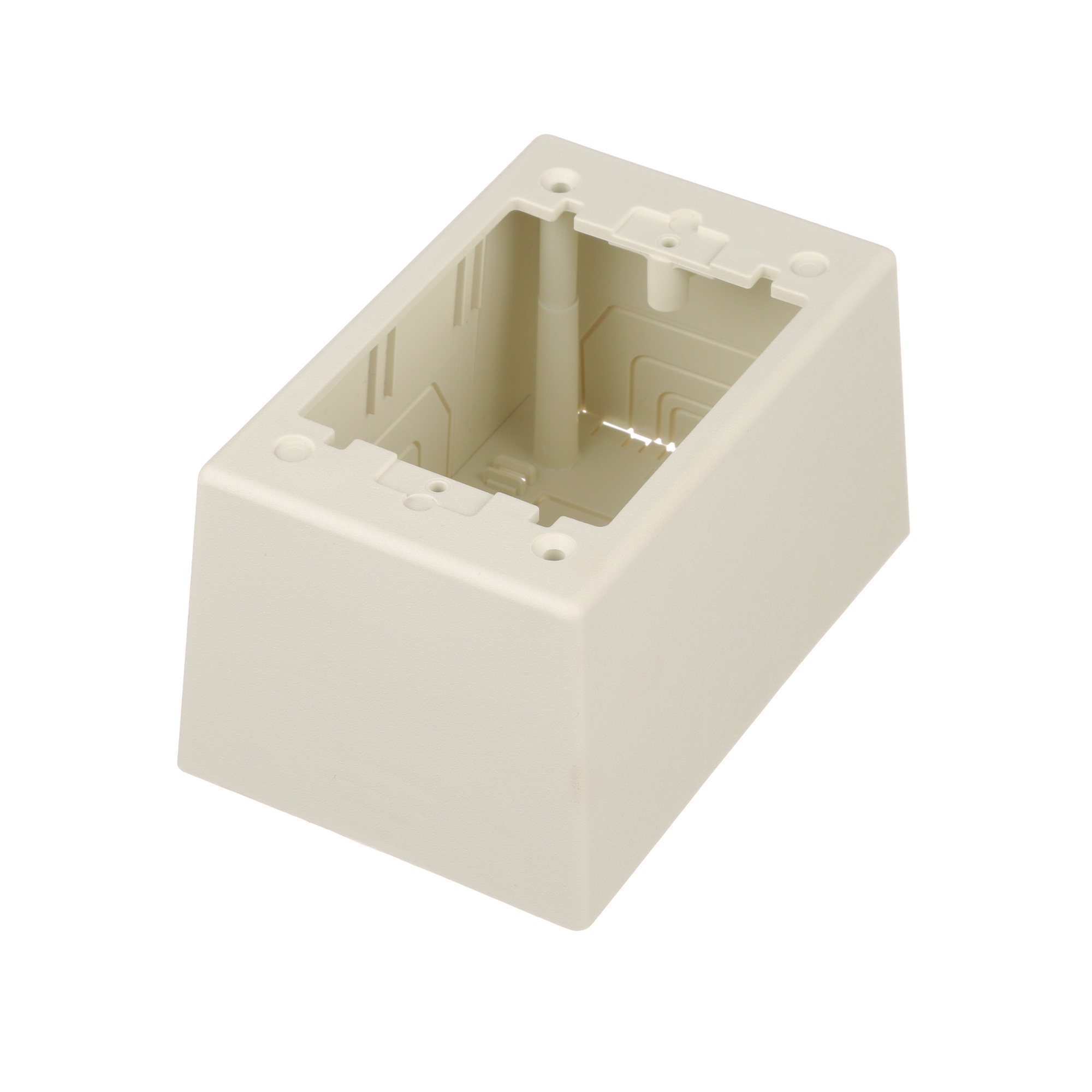 Surface Raceway, Pwr Rated Junct. Box, S/G 2-pc, Deep, Off-White
