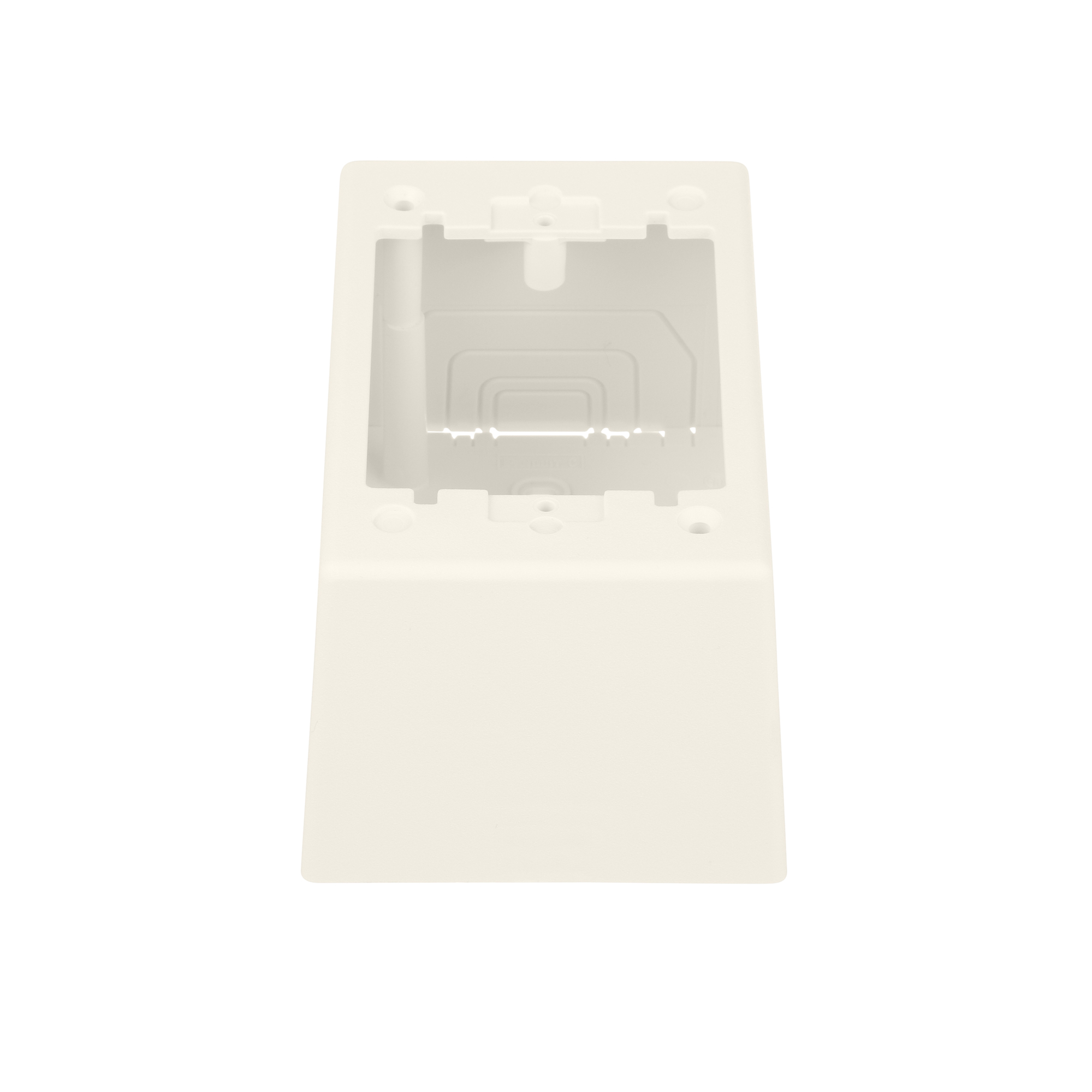 JBP1DWH 1-Gang 2-Piece Deep Power Rated Outlet Box, 5.02 in L x 3.28 in W x 2-3/4 in H, PVC, White