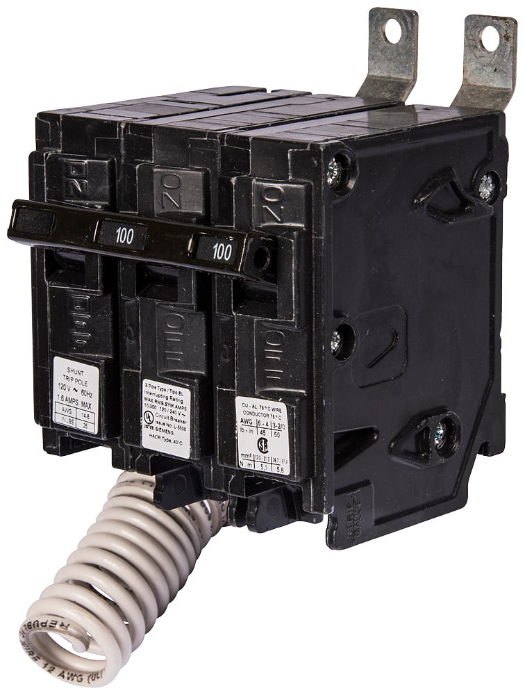B24000S01 Molded Case Circuit Breaker, 120/240 V AC, 40 A, 10 kA Interrupt, 2 Poles, Electronic Trip