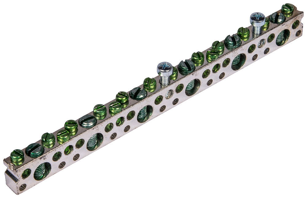 ECGK Ground Bus Kit, For Use With S1, S2, S3 and SE Series Panelboards, 44 Port 14-1/0 AWG Conductor Range, Copper