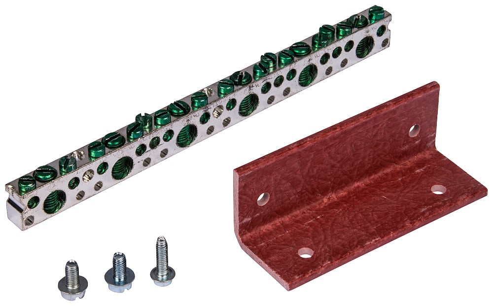 ICGK Insulated Ground Bus Kit, For Use With S1, S2, S3 and SE Series Panelboards, 44 Port 14-1/0 AWG Conductor Range, Copper