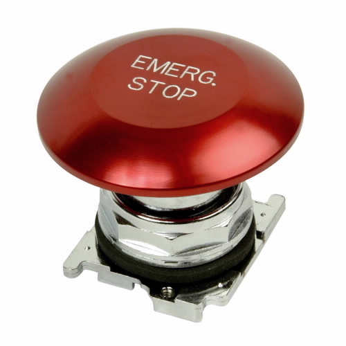10250T17213 10250T Heavy Duty Oil/Watertight Pushbutton Operator, 65 mm, 1NO-2NC Contact, Red