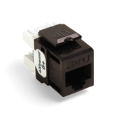61110-RB6 eXtreme QuickPort 8-Conductor 8-Position Channel/Component Rated UTP Connector, Cat 6 Module, Panel Mount, 1 Ports, Plastic, Brown