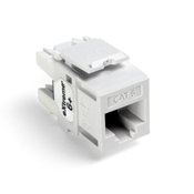 61110-RW6 eXtreme QuickPort 8-Conductor 8-Position Channel/Component Rated UTP Connector, Cat 6 Module, Panel Mount, 1 Ports, Plastic, White