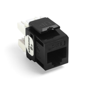 61110-RE6 eXtreme QuickPort 8-Conductor 8-Position Channel/Component Rated UTP Connector, Cat 6 Module, Panel Mount, 1 Ports, Plastic, Black