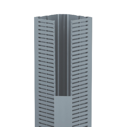 PanelMax CWD2LG6 Corner Duct, Lt Gray, PVC, 2.57"x3.35", PK6