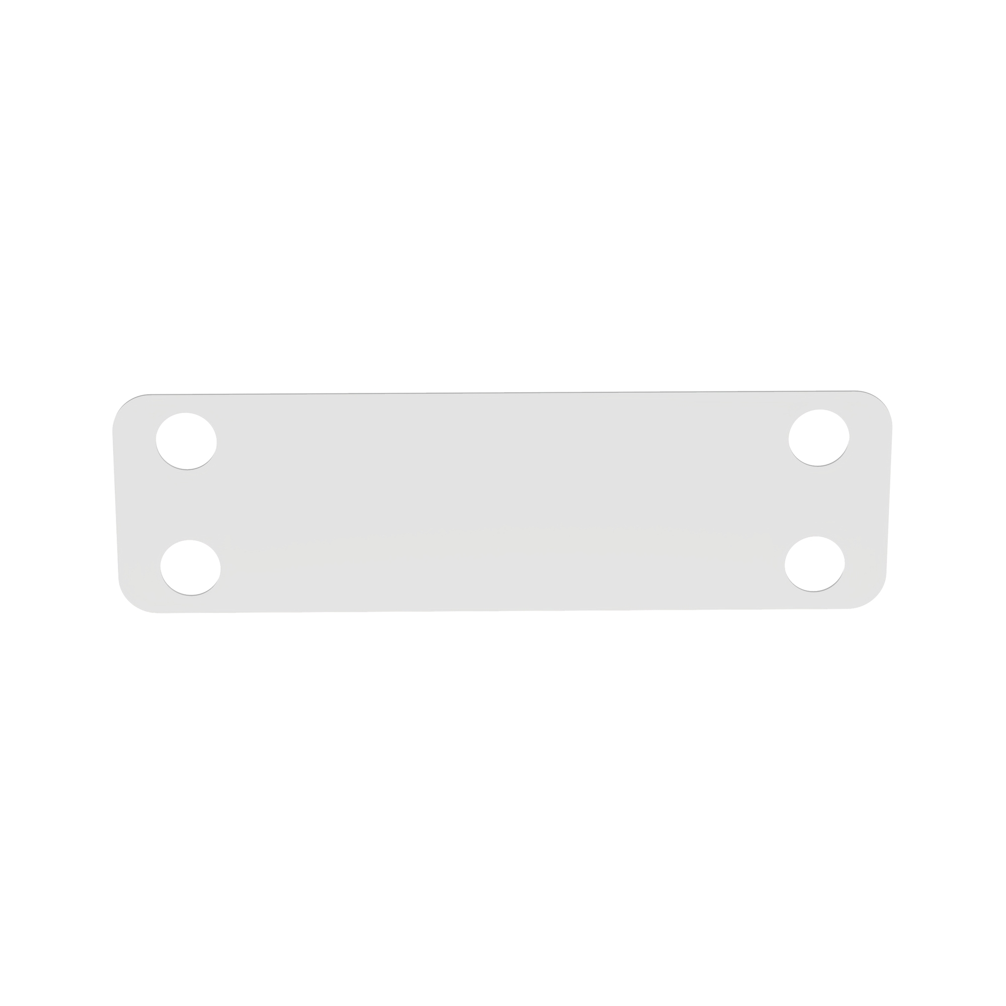 MP150-C Harness Identification Marker Plate, 1-1/2 in OAL, Cable Tie Mount, Nylon 6.6, White