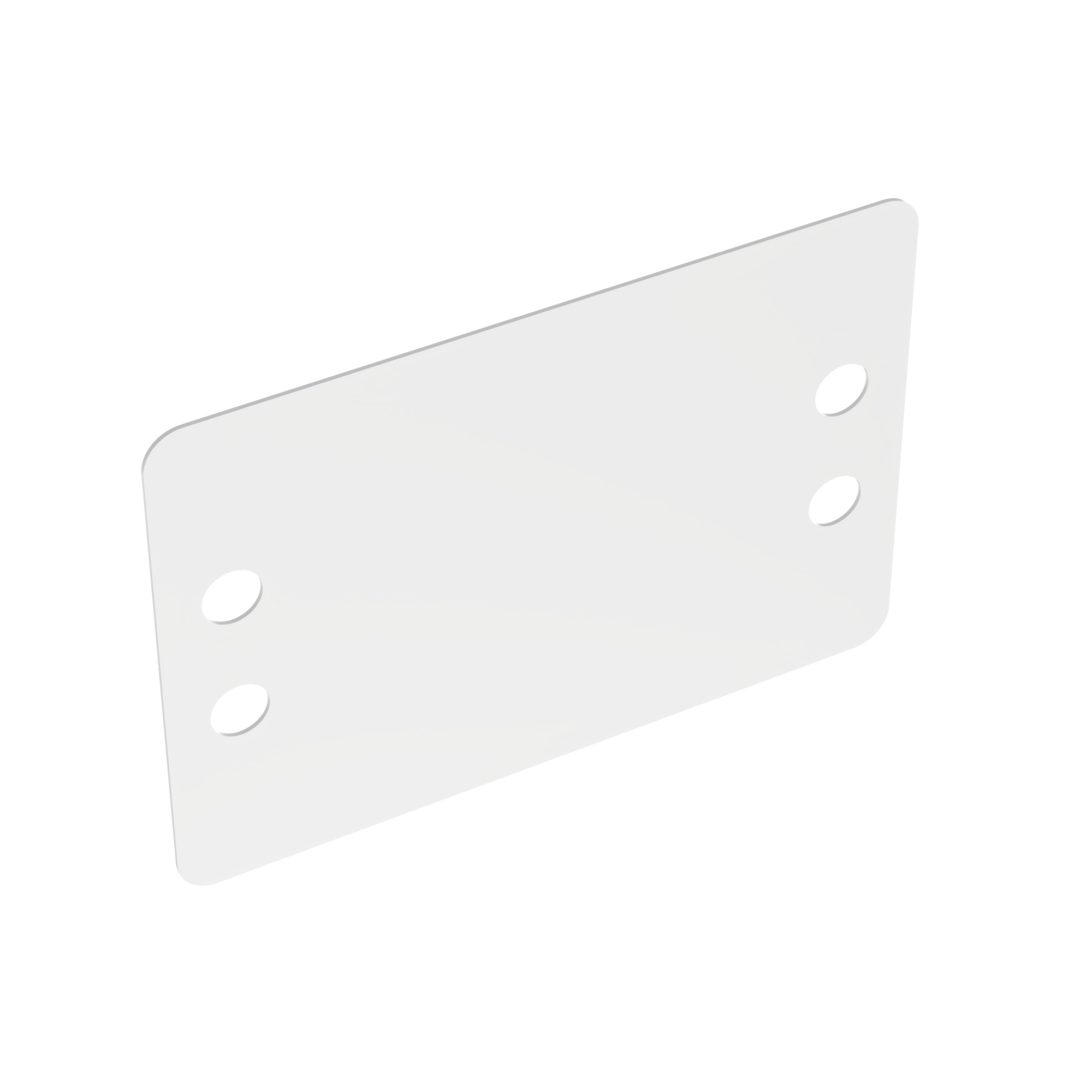 MP250W175-C Harness Identification Marker Plate, 2-1/2 in OAL, Cable Tie Mount, Nylon 6.6, White