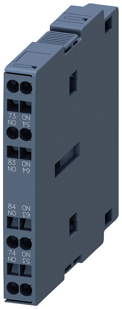 3RH1921-2EA20 Sirius Auxiliary Switch Block, 690 V AC/600 V DC, 1/0.26 A, 2 Contacts