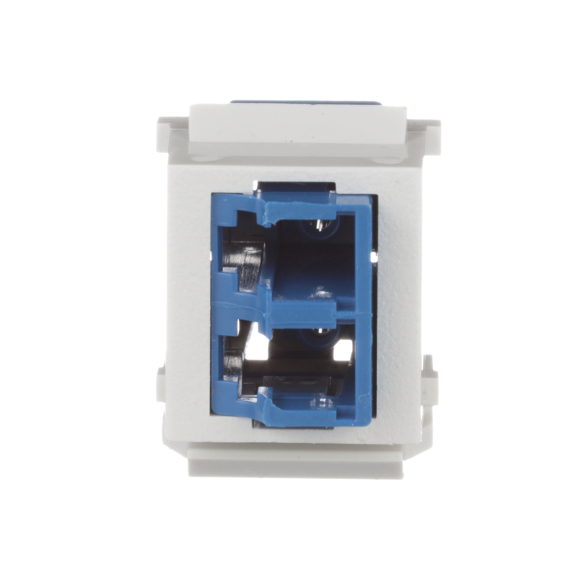 NKDLCMZWH NetKey Adapter Module, LC Duplex Connector, OM1/OM2/OM3/OM4/OS2 Singlemode Fiber