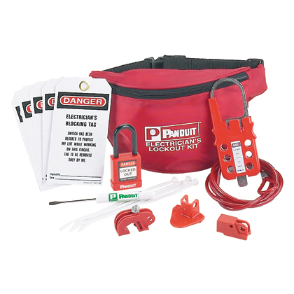 PSL-PK-EA Lockout Kit, Electrician, Red, PK1