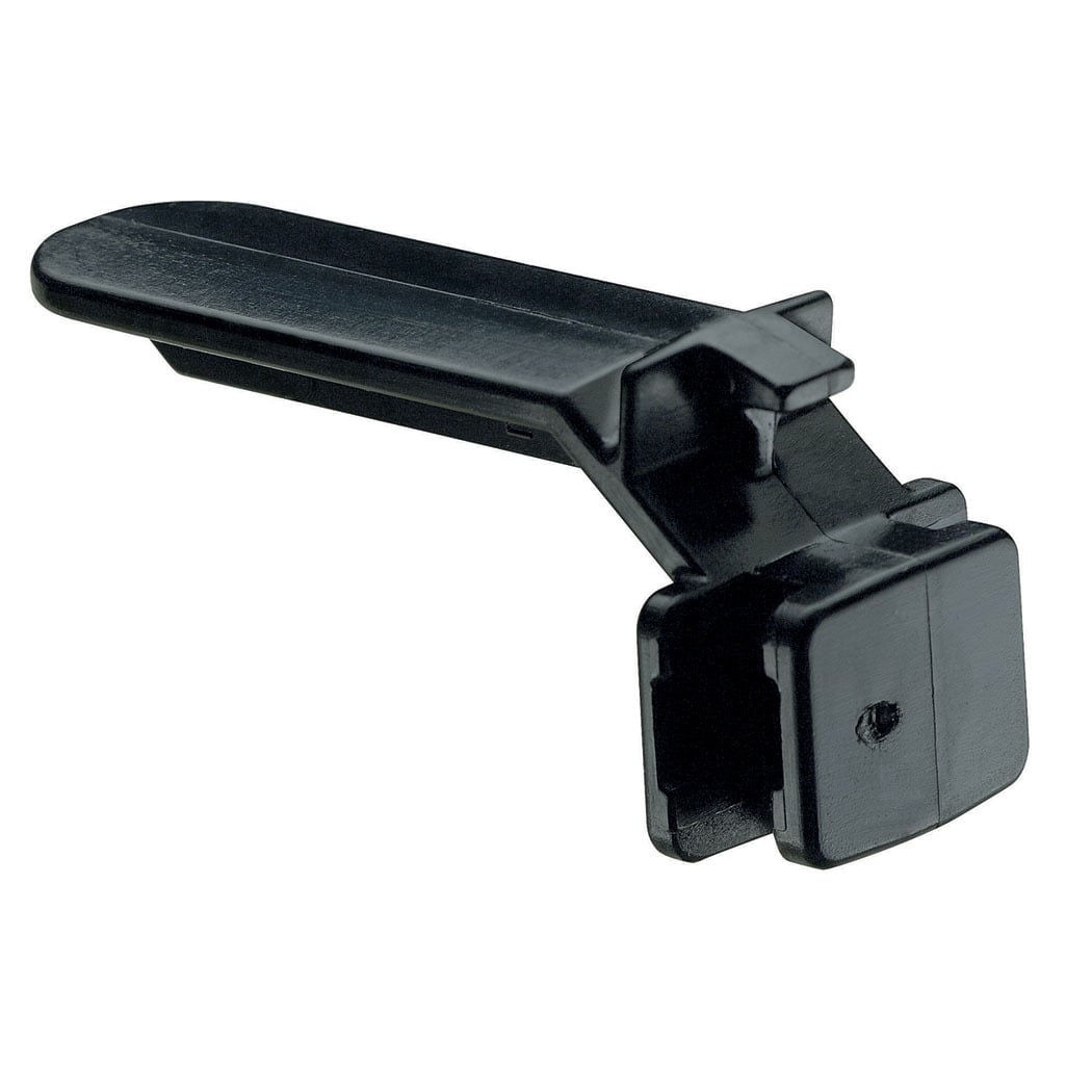 WR4-C Type G/H Wire Retainer, For Use With 4 in W x 2 to 4 in H Type G/H Wiring Duct, 3.79 in L x 4 in W, ABS, Black