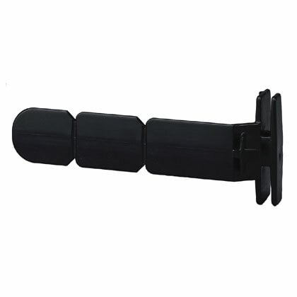 WR5-C Type G/H Wire Retainer, For Use With 3 to 6 in W x 4 to 5 in H Type G/H Wiring Duct, 3.68 in L x 3 to 6 in W, ABS, Black