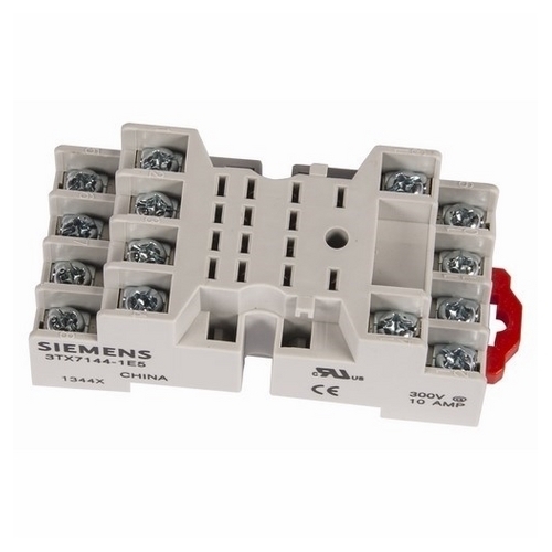 3TX7144-1E5 Sirius Plug-In Relay Socket, For Use With 3TX71 Series Plug-In Relay, 14 Pin