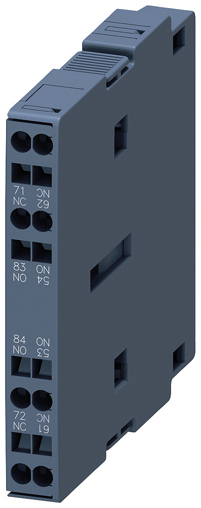 3RH1921-2JA11 Sirius Auxiliary Switch Block, 690 V AC/600 V DC, 1/0.26 A, 2 Contacts