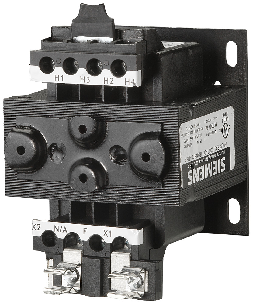MT0050A Class MT Control Transformer, 240/480 V AC Primary, 120 VAC Secondary, 50 VA Power Rating, 60 Hz, 1 Phase