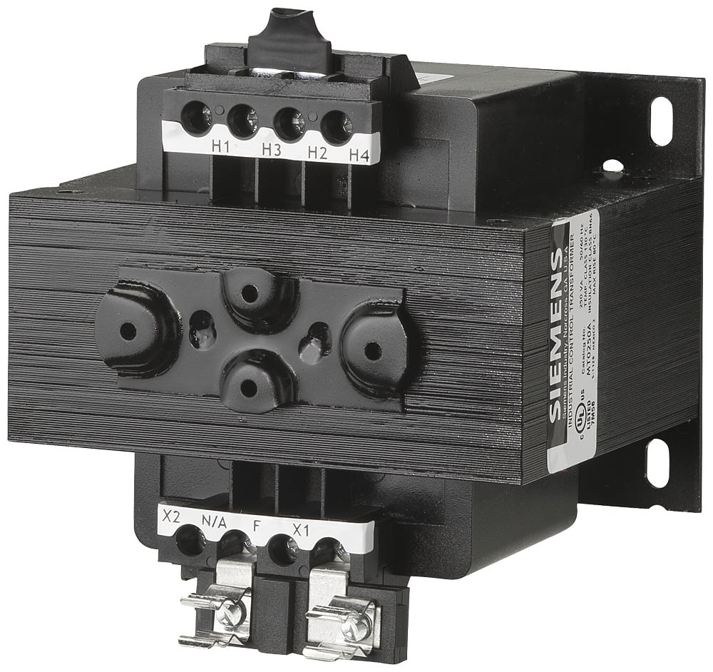 MT0200A Class MT Control Transformer, 240 to 480/230 to 460/220 to 440 V AC Primary, 110/115/120 VAC Secondary, 200 VA Power Rating, 60 Hz, 1 Phase