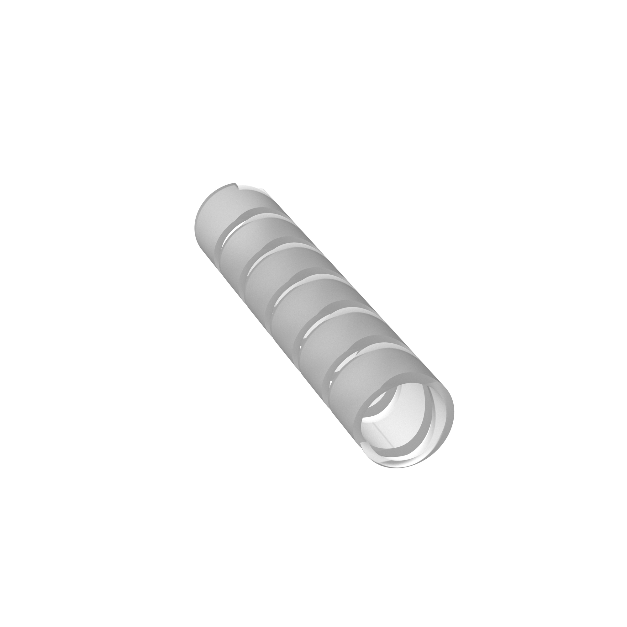 T50F-C Reusable Spiral Wrap, 1/2 in OD Dia x 100 ft L x 0.06 in THK, Polyethylene, Natural