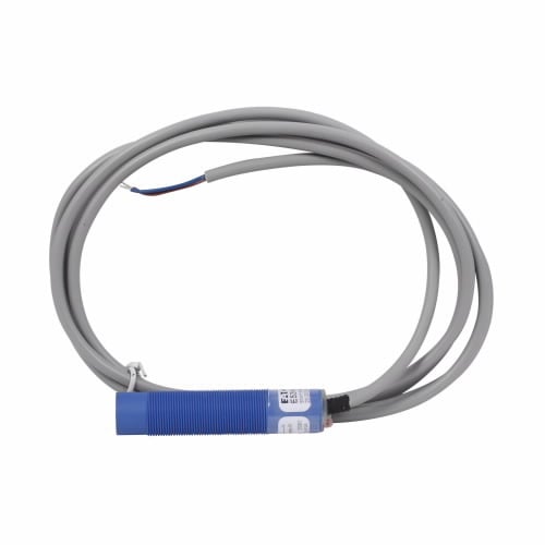 E53KAL18A2E 2-Wire Threaded Straight Unshielded Proximity Sensor, Capacitive, NPN/PNP Output, 1NO Contact, 20 to 250 V AC, 15 Hz Switching Speed