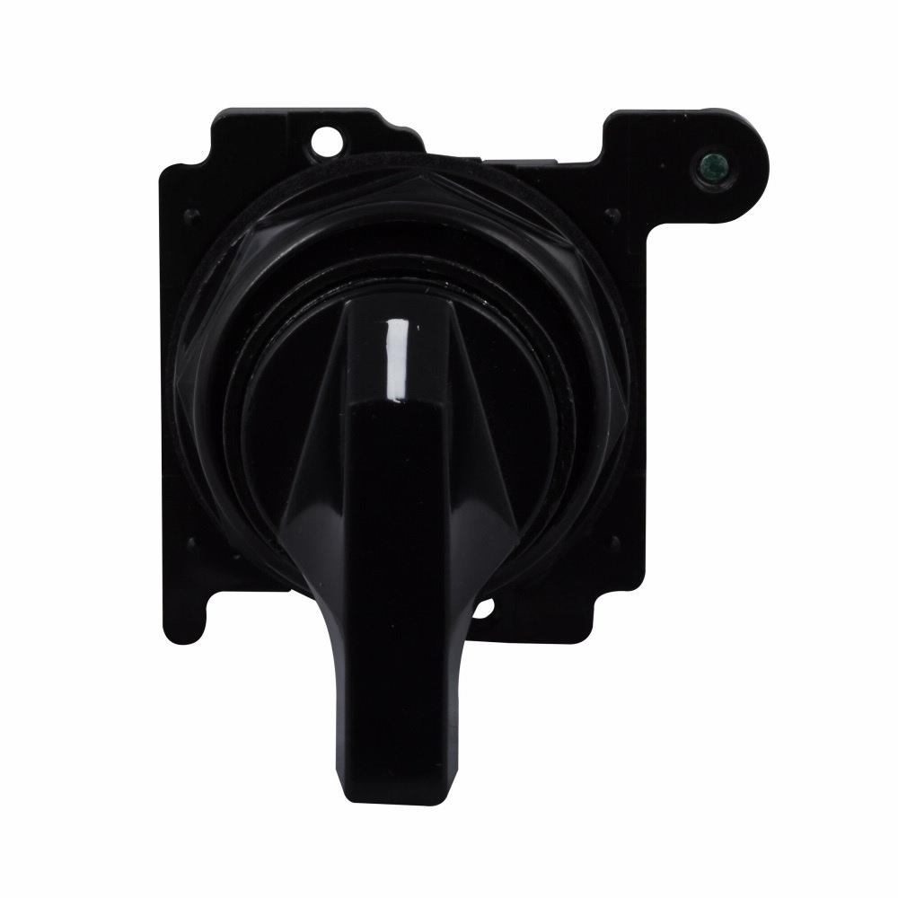 E34VGBL7 Corrosion-Resistant Selector Switch Operator, 30.5 mm, Lever Operator, 3 Positions, Black/Gray