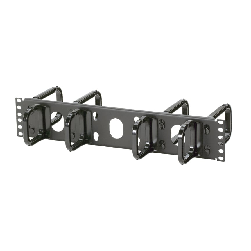 CMPH2 Open-Access 2-Sided Horizontal Cable Manager, 19 in W x 8.57 in D, 2 Rack, Steel
