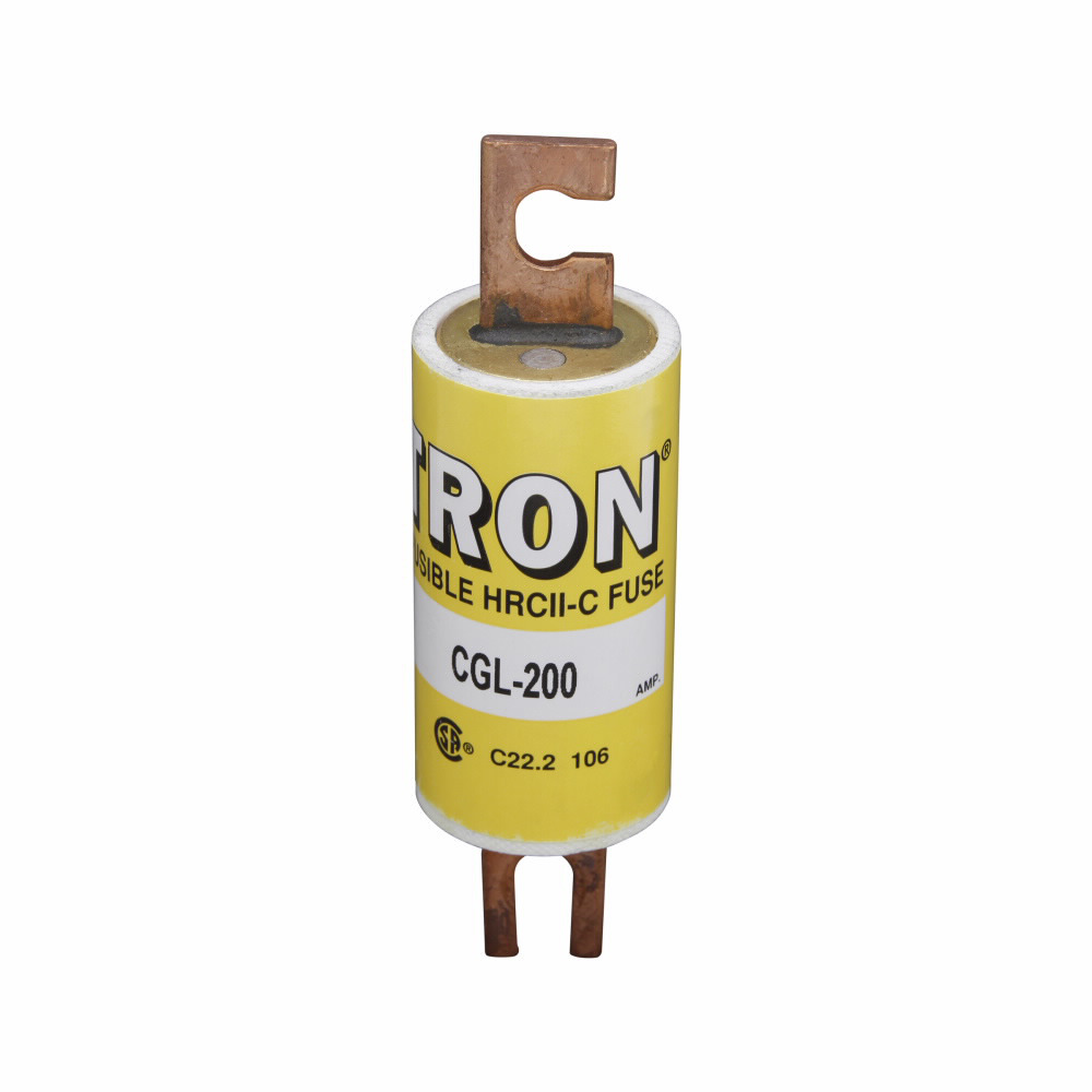 CGL-125 Tron HRC Form II Current Limiting Non-Indicating Fuse, 125 A, 600 V AC/250 V DC, 200 kAIC at 600 VAC, 40 kAIC at 250 VDC Interrupt, Class: C, Cartridge Body