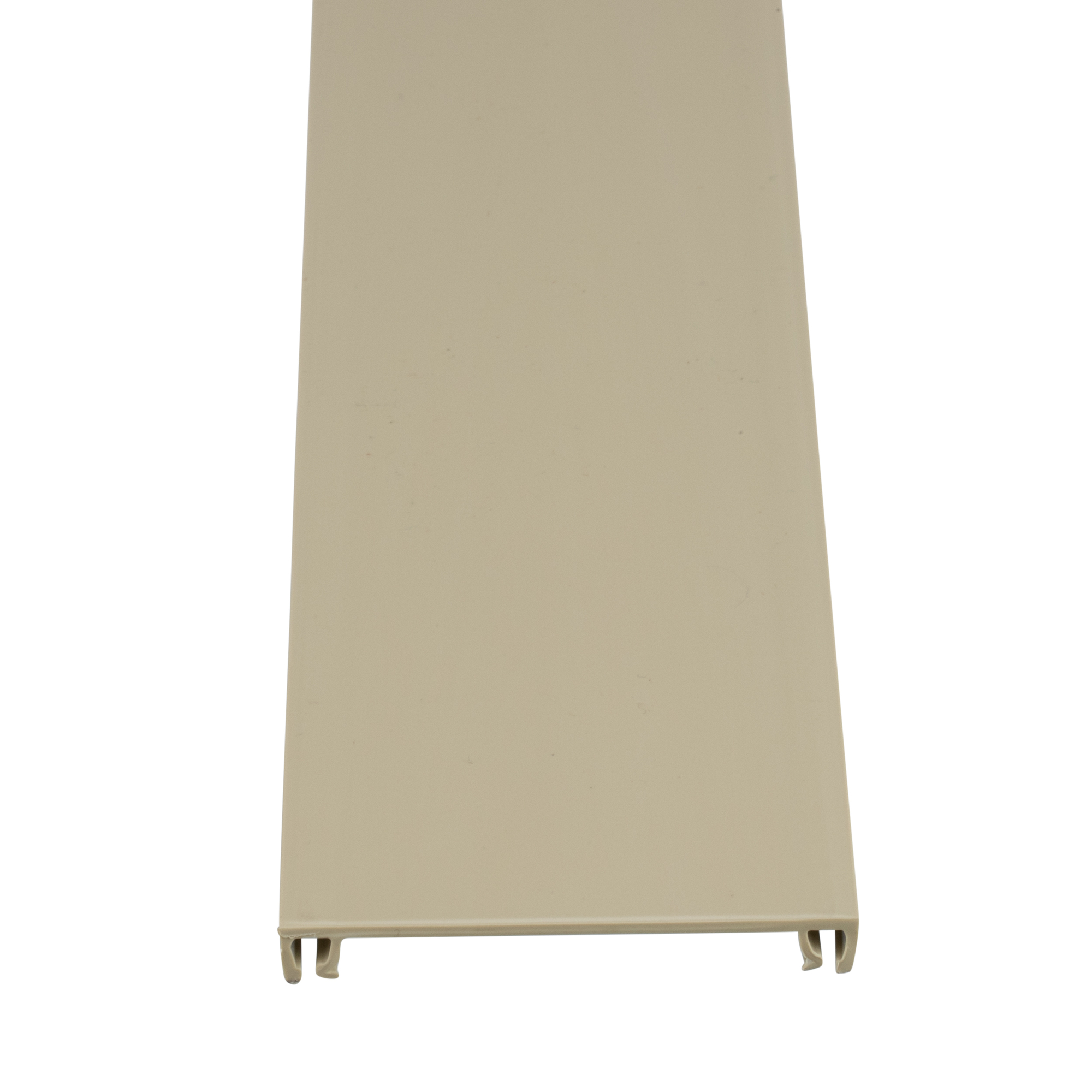 T70CEI10 Pan-Way T-70 Channel Raceway Cover, 10 ft L x 2.76 in W x 0.36 in H, PVC, Electric Ivory