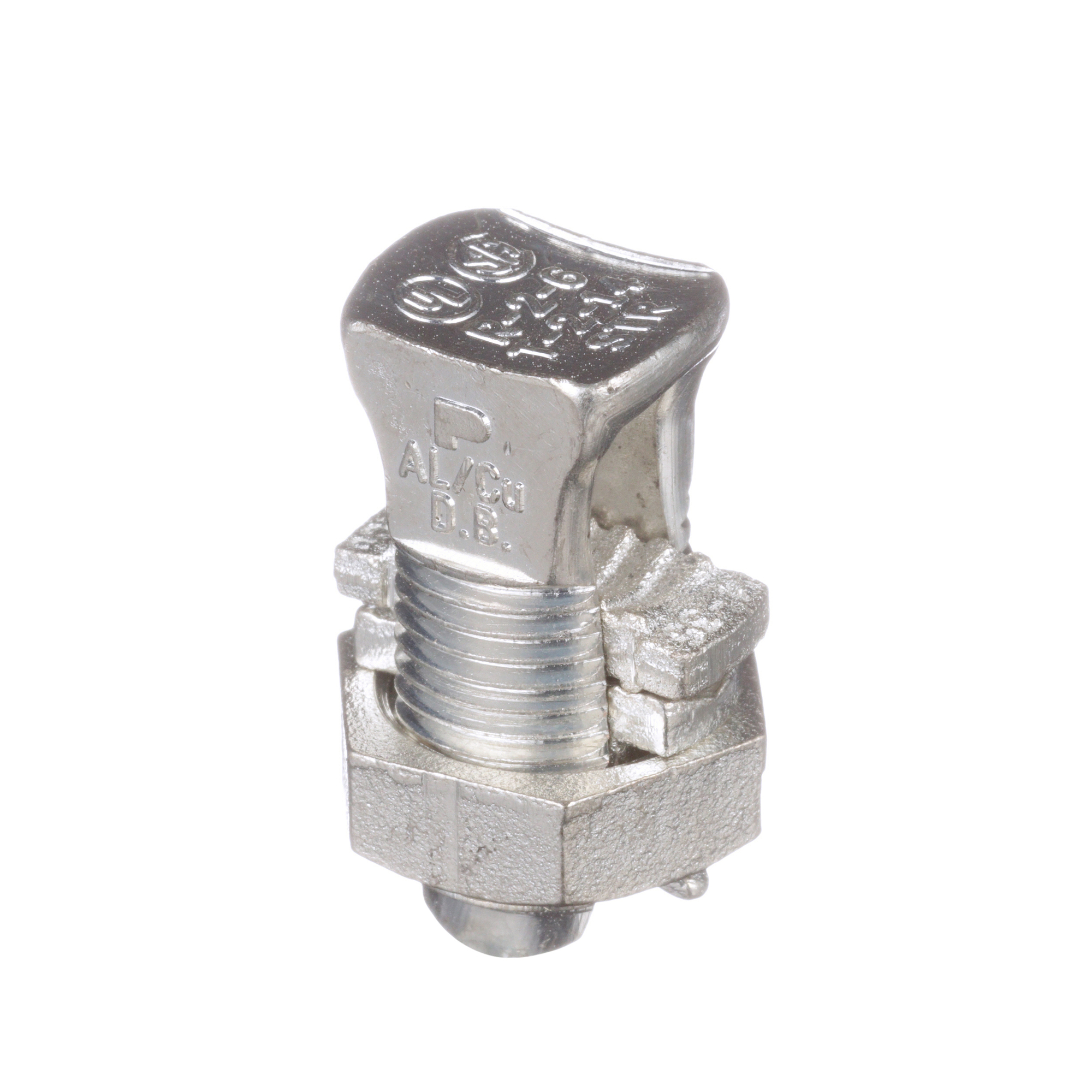 SBCT2-C Pan-Lug Mechanical Split-Bolt Connector, 6 to 2 AWG Stranded Aluminum/Copper Conductor, Copper