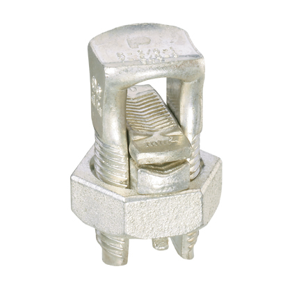 SBCT2/0-Q Pan-Lug Split Bolt Mechanical Connector, 2/0 to 2 AWG Aluminum/Copper Stranded Conductor, Copper
