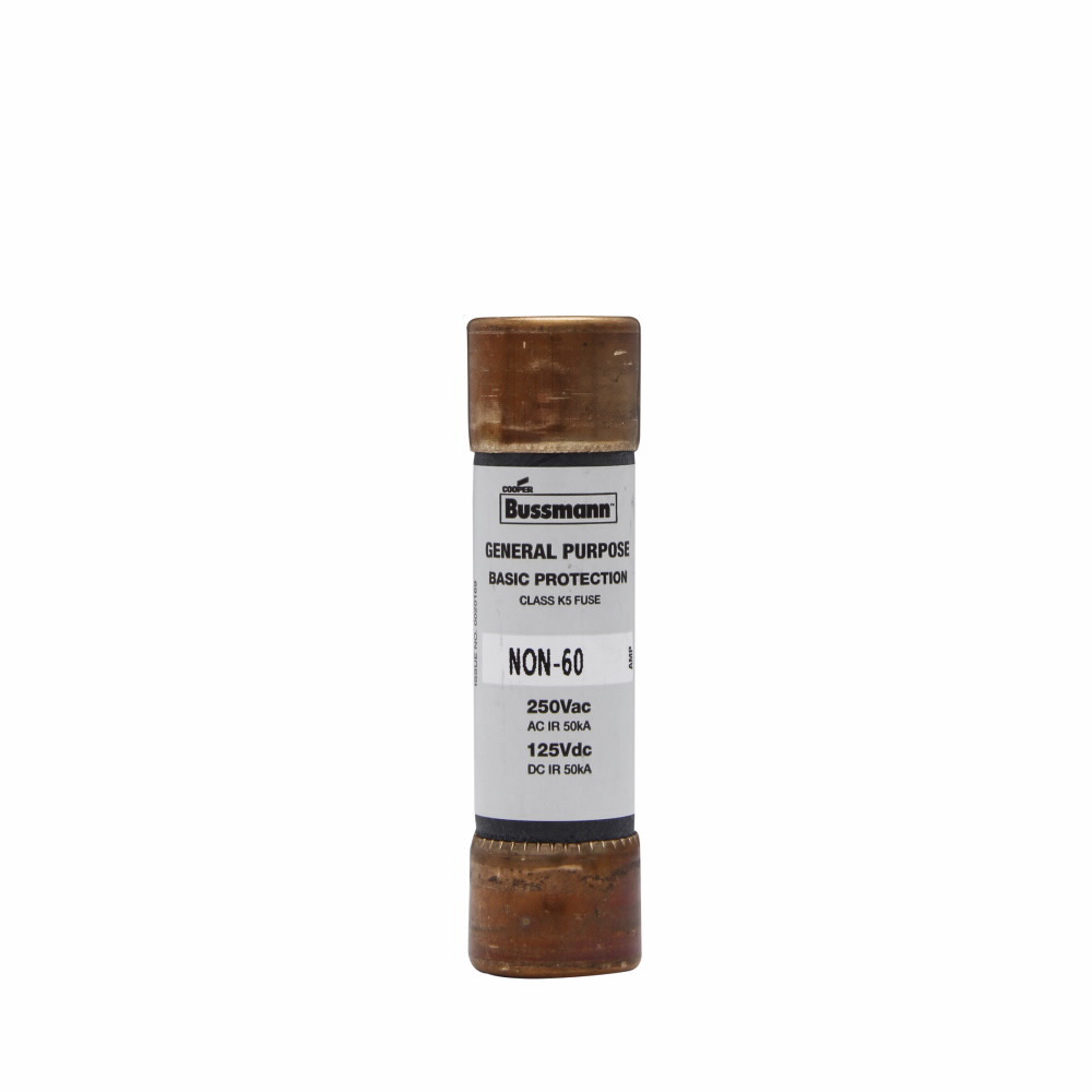 NON-35 Non-Current Limiting One Time Fuse, 35 A, 250 VAC, 125 VDC, 50 kA Interrupt, Class: H/K5, Cylindrical Body