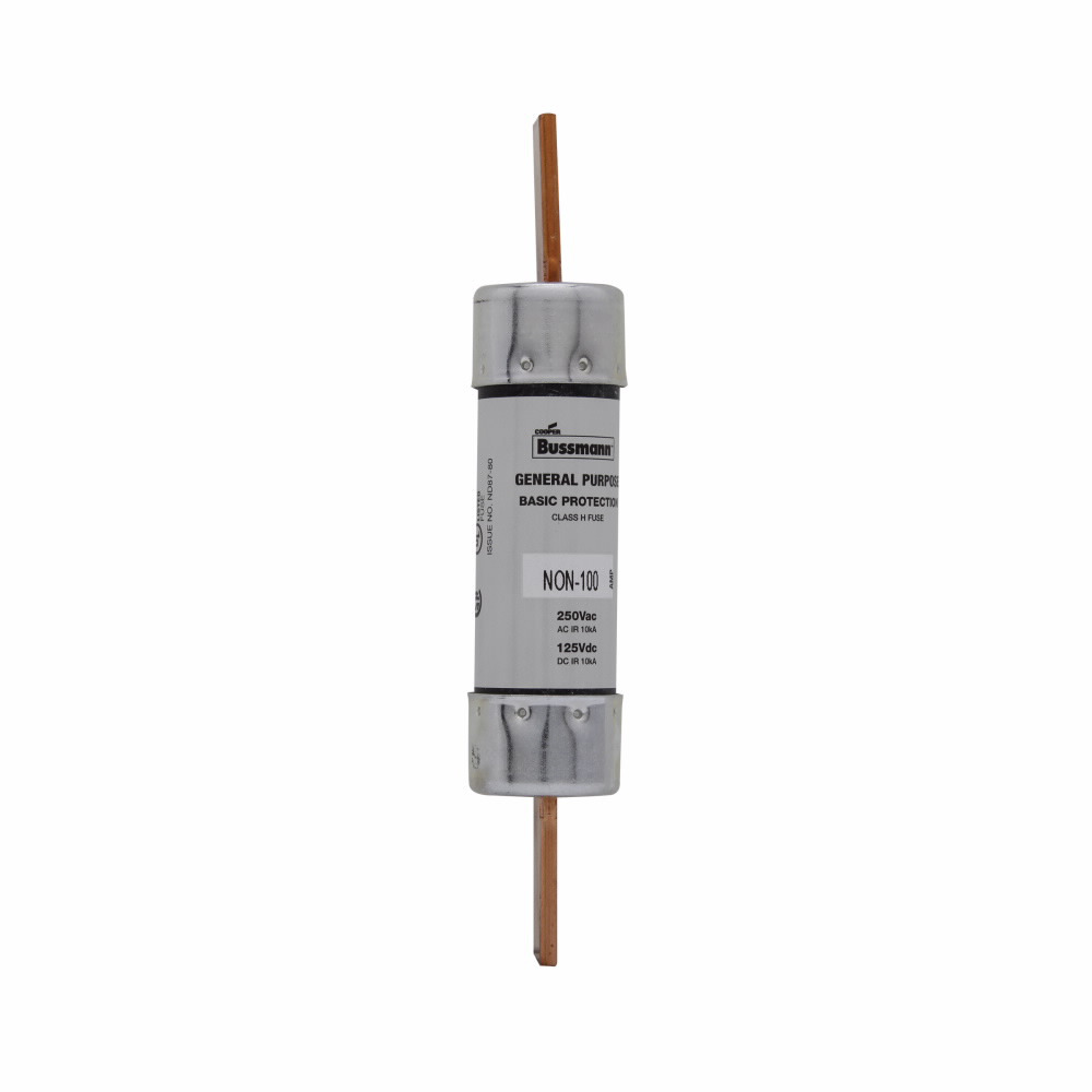 NON-80 General Purpose Non-Current Limiting One-Time Fuse, 80 A, 250 V AC/125 V DC, 10/50 kA Interrupt, Class: H, Cartridge Blade Body