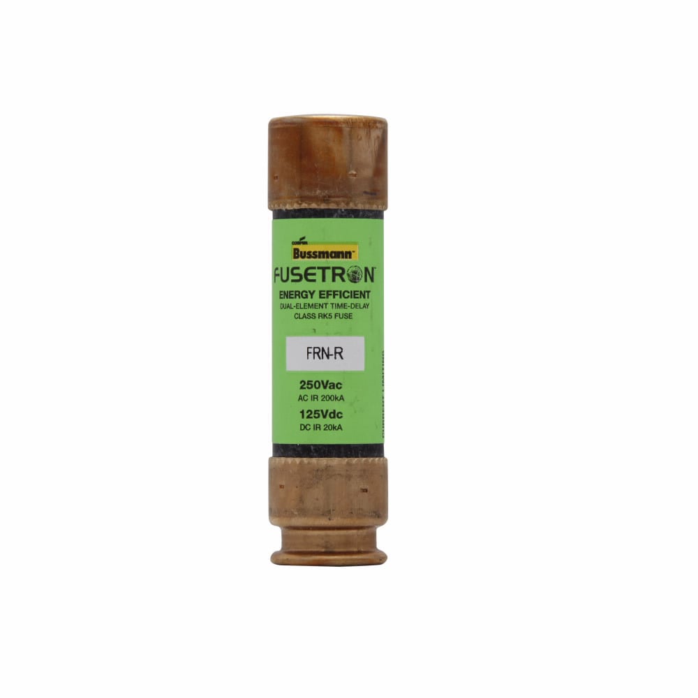 FRN-R-60 Fusetron  Current Limiting Energy Efficient Time Delay Fuse, 60 A, 250 V AC/125 V DC, 200/20 kA Interrupt, Class RK5, Cylindrical Body
