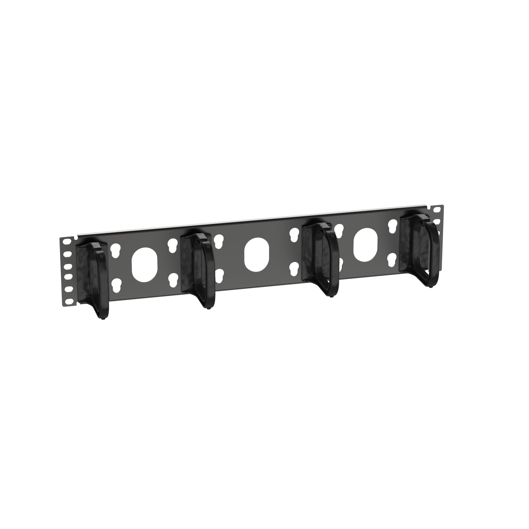 CMPHF2 Open-Access 1-Sided Horizontal Cable Manager, 19 in W x 3.42 in D, 2RU Rack, Steel
