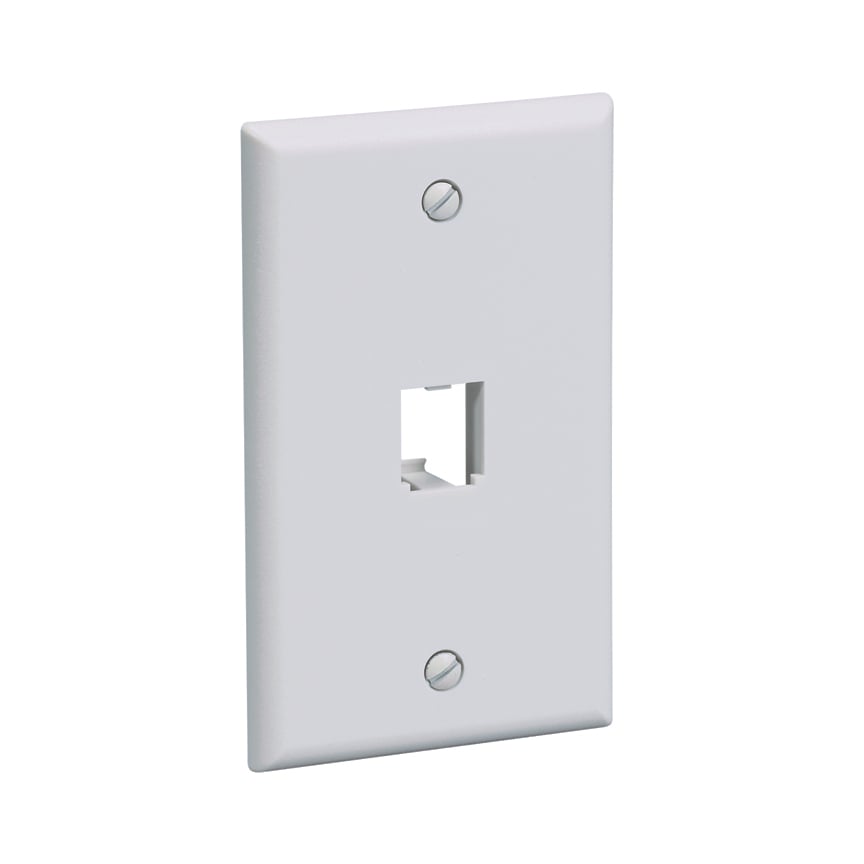 Mini-Com, Classic, Faceplate, 1 port, White