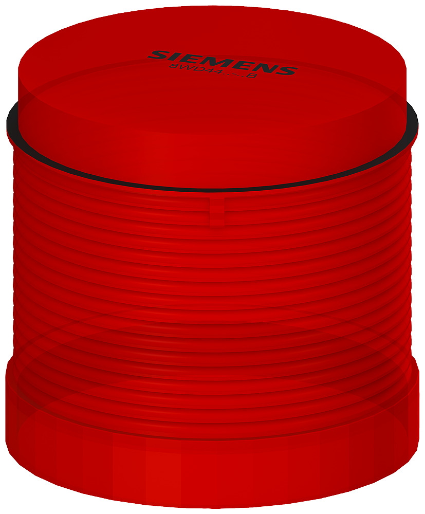8WD4400-1AB Sirius Signaling Column Light, 12 to 230 V AC/DC, LED Lamp, 70 mm Dia, Bayonet Mounting, Red