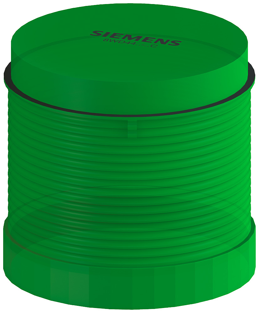 8WD4400-1AC Sirius Signaling Column Light, 12 to 230 V AC/DC, LED Lamp, 70 mm Dia, Bayonet Mounting, Green
