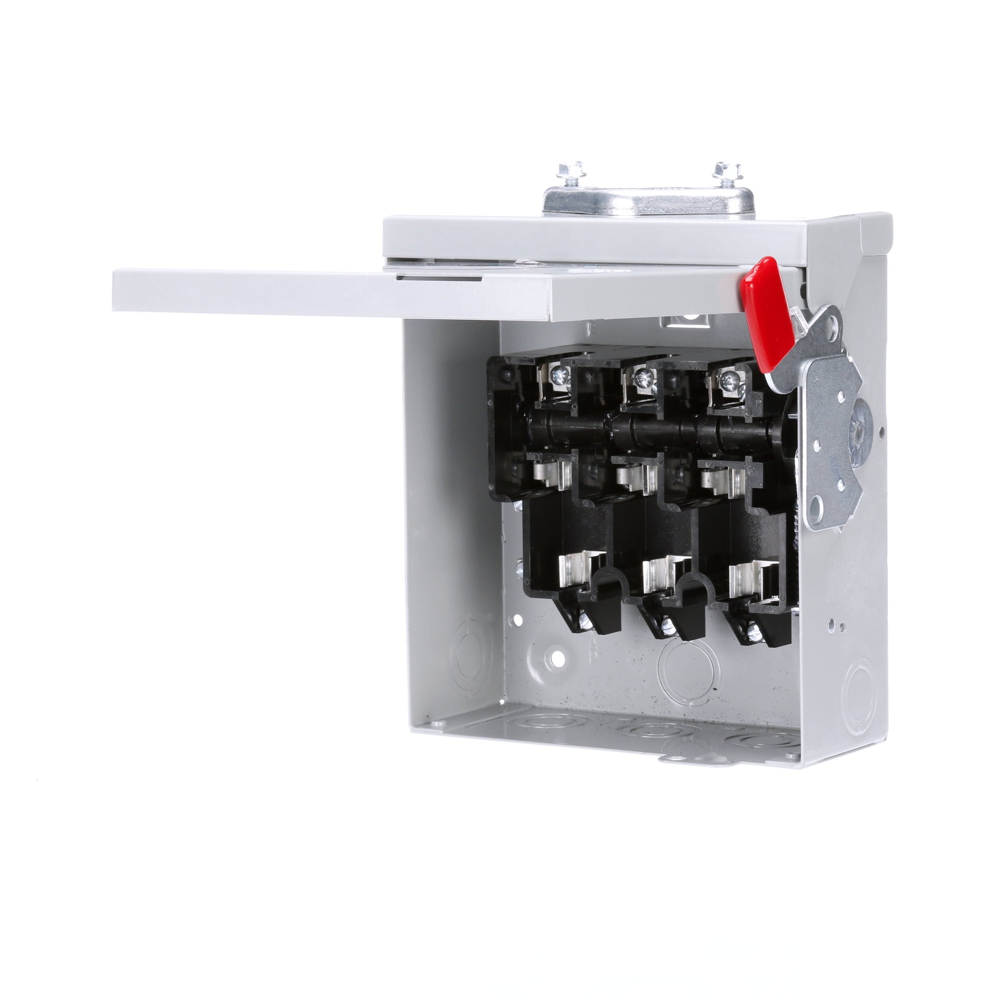 GF321NR Enclosed Fusible Low Voltage General Duty Safety Switch With Neutral, 240 VAC, 30 A, 1-1/2 hp, 5 hp, 3PST Contact, 3 Poles