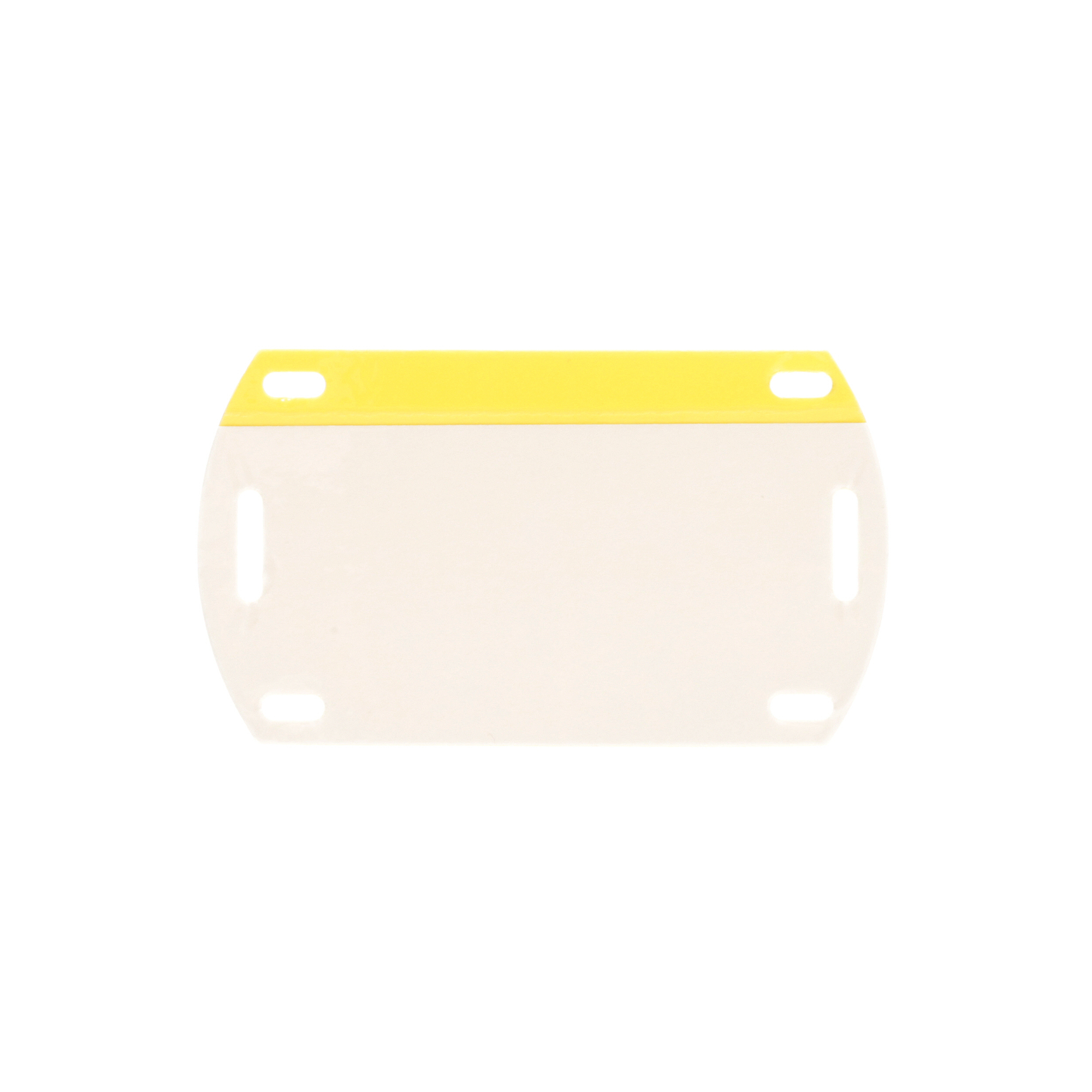 PST-FOBLNK Self-Laminating Write-On Label, BLANK Legend, Yellow Legend, Vinyl