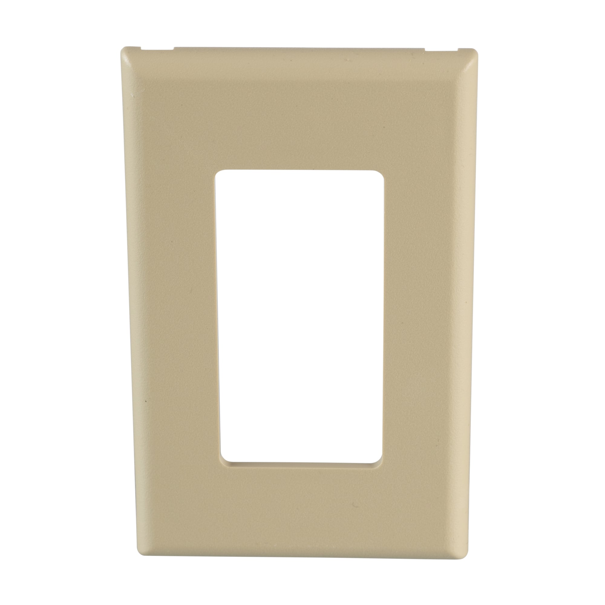 T70PGEI Pan-Way T-70 Classic 1-Gang Rectangular GFCI Electrical/Communication Faceplate, For Use With Cove, TG-70, T-70, Twin-70, T-45 Raceway System, Fast-Snap Outlet Box and Pan-Pole Aluminum Outlet Pole, PVC, Electric Ivory