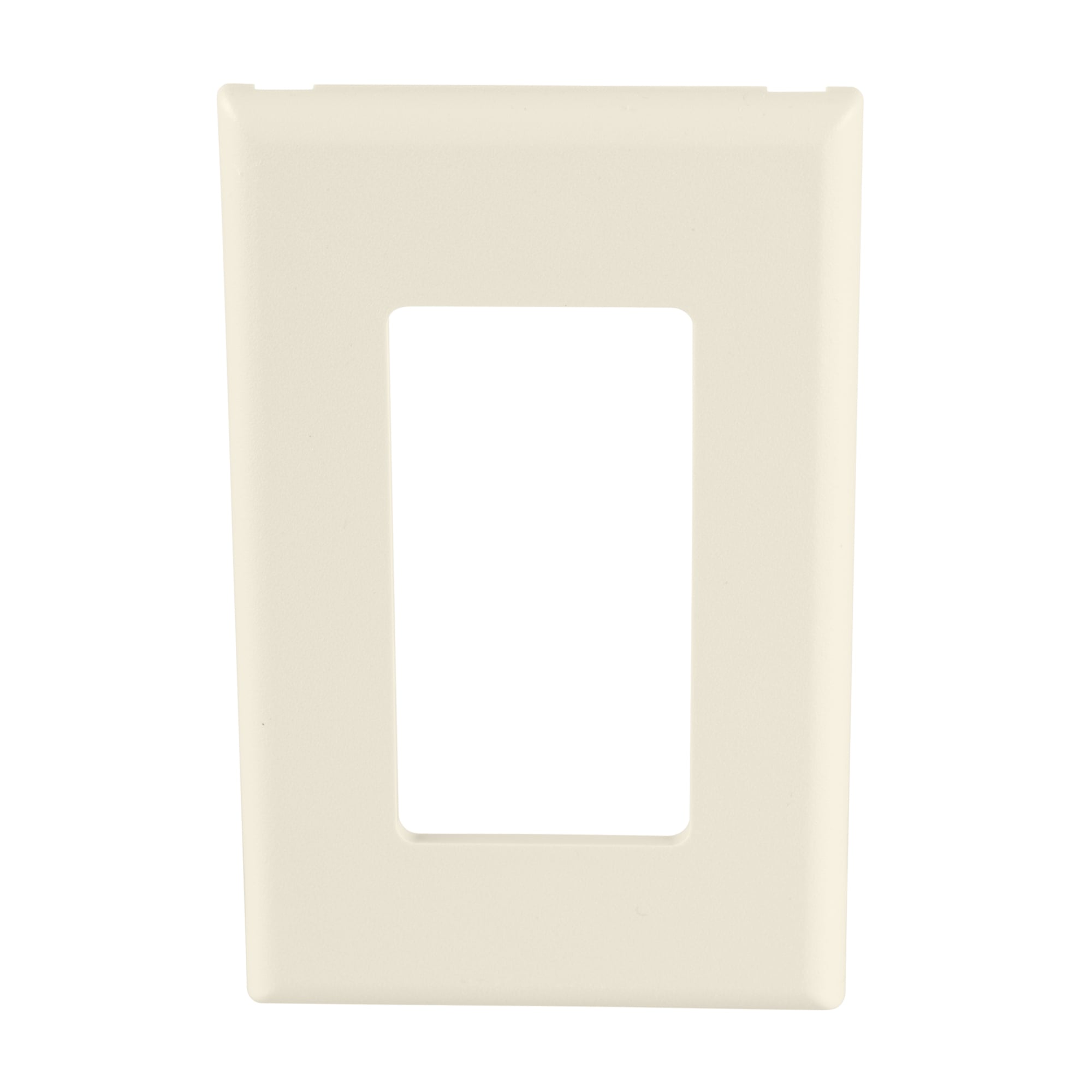 T70PGIW Pan-Way T-70 Classic 1-Gang Rectangular GFCI Electrical/Communication Faceplate, For Use With Cove, TG-70, T-70, Twin-70 and T-45 Raceway Systems, Fast-Snap Outlet Boxes and Pan-Pole Aluminum Outlet Pole, PVC, Off-White